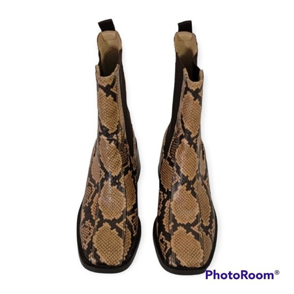 Sam Edelman Dasha Faux Snake Print Chelsea Boot Size 7.5 US - Picture 6 of 6